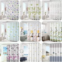 Шторка у ванну + кільця 140*180 см (MK-51)