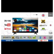 Телевізор із голосовим керуванням Smart LED TV- 4k, 2/16, 32 дюйми