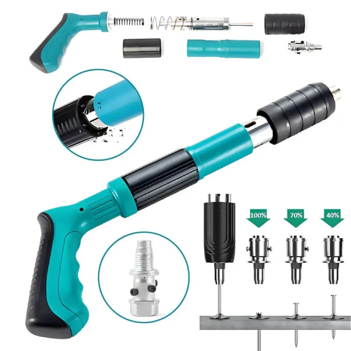 Пістолет цвяхозабивний пневматичний для дюбелів і цвяхів 1238