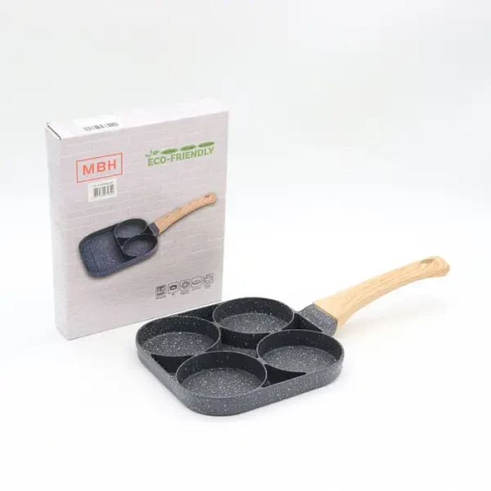 Сковорода з 4 секціями антипригарна для млинців, яєць, оладок AND LY-894