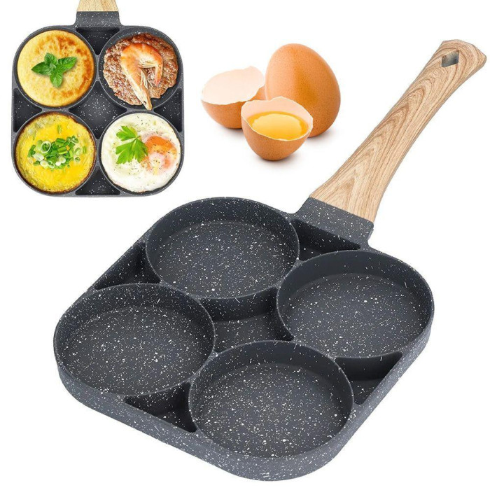 Сковорода з 4 секціями антипригарна для млинців, яєць, оладок AND LY-894