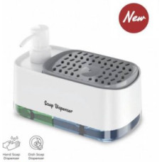Дозатор рідкого мила Dish Soap Dispenser для мийного засобу з губкою
