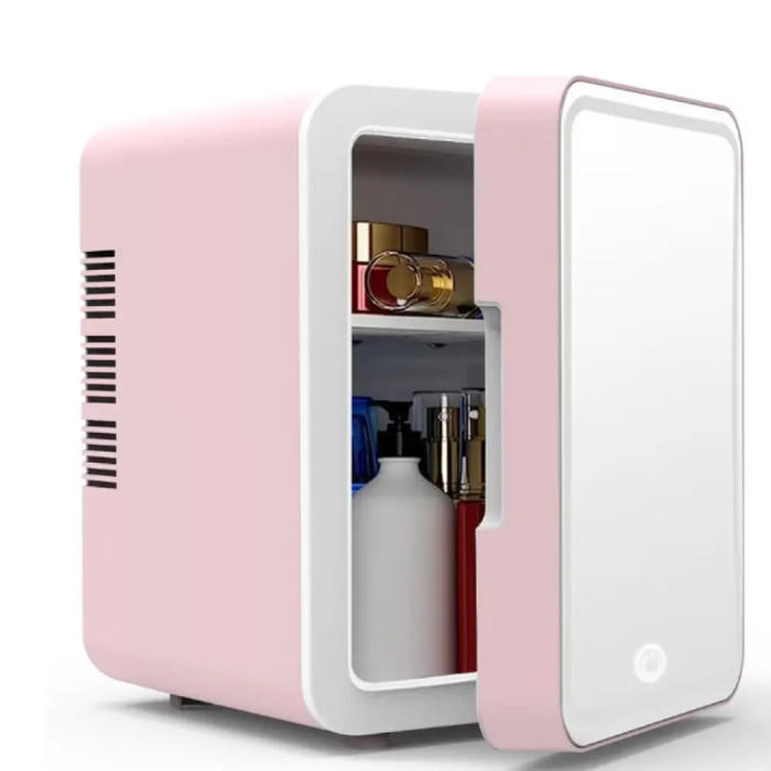 Міні холодильник із дзеркалом від прикурювача та мережі 220 Вт на 4 л