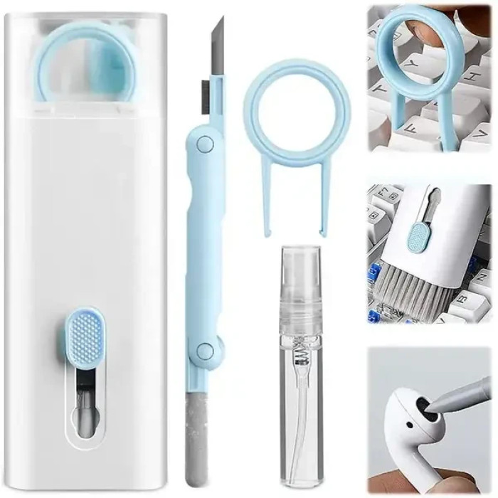 Набір для чищення клавіатури та навушників Cleaning brush 8 в 1 AND869