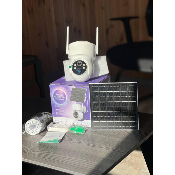 Камера наружная 360 TQ1-GK4-6MP wif solar ptz 4mp-6mp camera app^ISEE