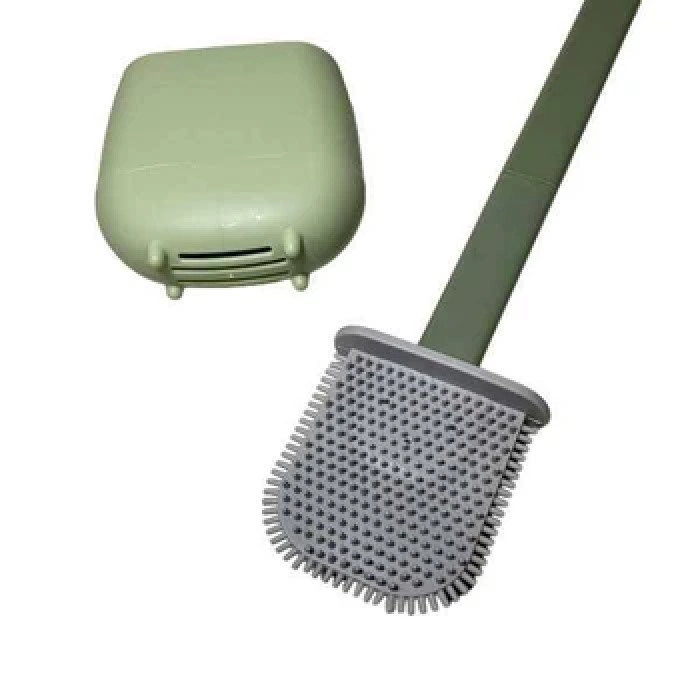 Йоржик для туалету в напівкруглій підставці NJ-521