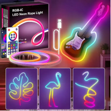 Розумний гнучкий LED Neon RGB неонова стрічка шланг 3 метри від USB