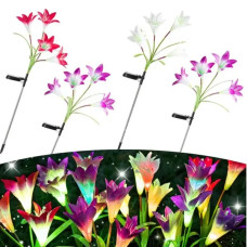 Світильник на сонячній батареї Лілії для саду 2 шт.