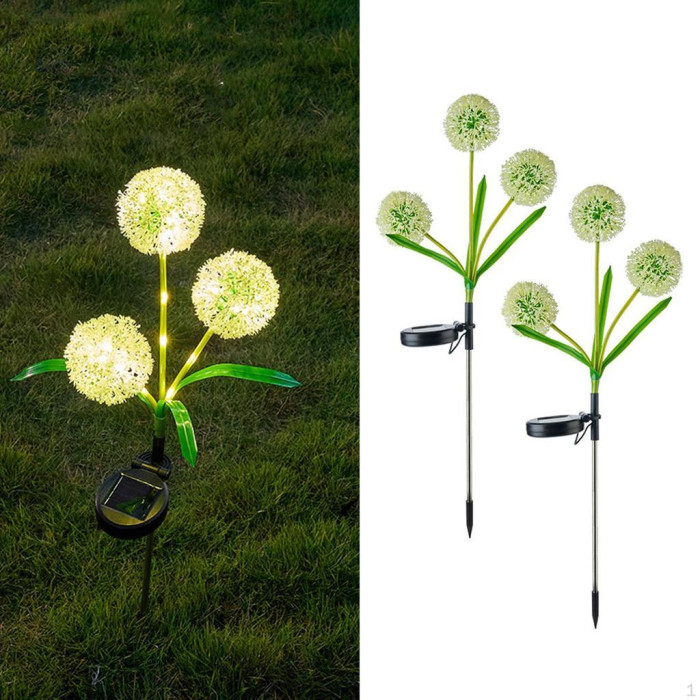 Світильник Кульбаба на сонячній панелі 2 шт.