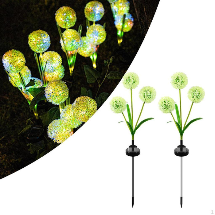 Світильник Кульбаба на сонячній панелі 2 шт.