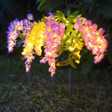 Садовий світильник-водоспад квітів Гліцинія для саду 2 шт.