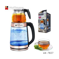 Электрочайник Hoffmans стеклянный c заварником 2.2L+0.5L 1800W HM-7827
