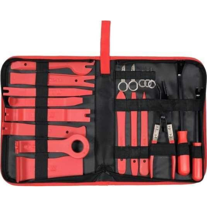 Набір із 19 знімачів пістонів, обшивки салону, магнітол MHZ, у чохлі