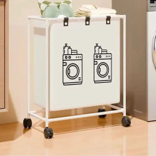 Корзина для белья на колесах 62х55х25см, MAG-909