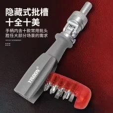 Викрутка 11 в 1 з храповим механізмом AND-110-10