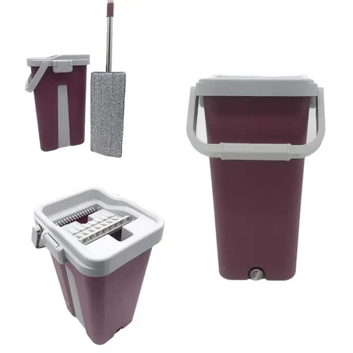 Швабра лентяйка с большим ведром 10л с отжимом Scratch Cleaning Mop