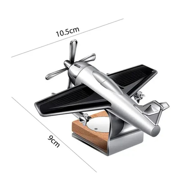 Ароматизатор у формі літака з обертовим пропелером від сонячної панелі