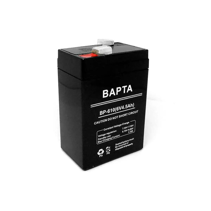 Акумуляторна батарея BAPTA BP-610 6В 4.5 А·год 70х47х100