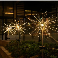 Уличный садовый Фейерверк 150 газонный на солнечной батарее Fireworks floor AND HA-47