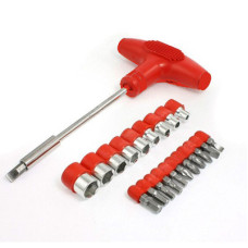 Багатофункціональна Т-подібна змінна викрутка з головками МКС401