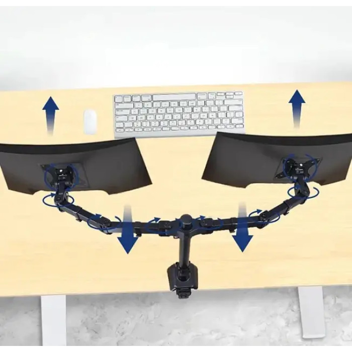 Кріплення настільне на два монітори Z022 17-33