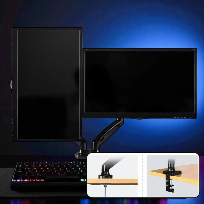 Настільне кріплення для двох моніторів 17-27 V-Star V160