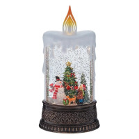 XMAS Новогодний ночник Свеча со снеговиком WDL-23016B
