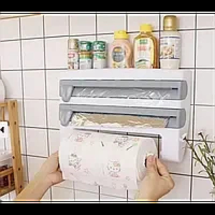 Диспенсер паперу 4 в 1 настінний кухонний тримач AND833