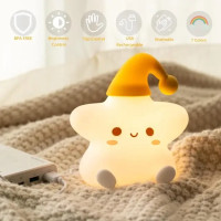 Акумуляторний силіконовий нічник Зірка