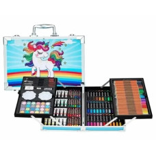 Набір для творчості "Єдиноріг" на 145 предметів в алюмінієвій валізі