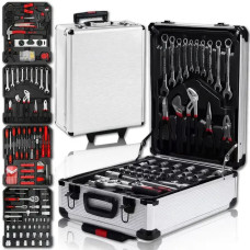 Набір інструментів 408 шт. у валізі з тріскачкою