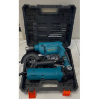 Набор инструментов 2в1 Синий Дрель Болгарка