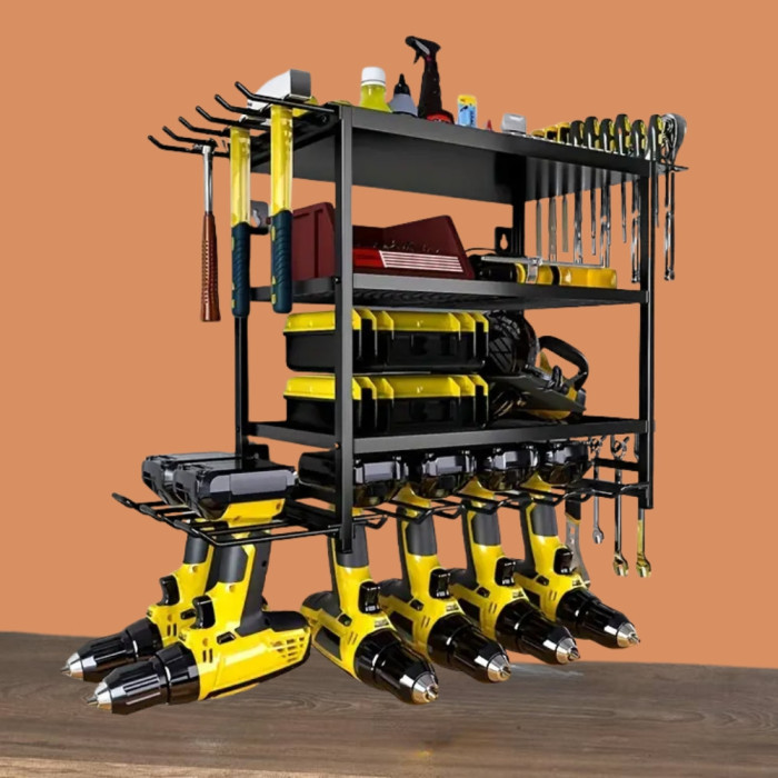 Органайзер-полиця для інструменту настінний метал на 3 яр MZY-859 3,35kg 63,5 см*24,50 см*42,50 см