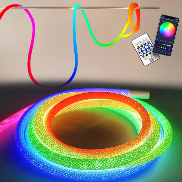 Чешуйчастий гнучкий LED Neon RGB неонова стрічка шланг 5 м від USB