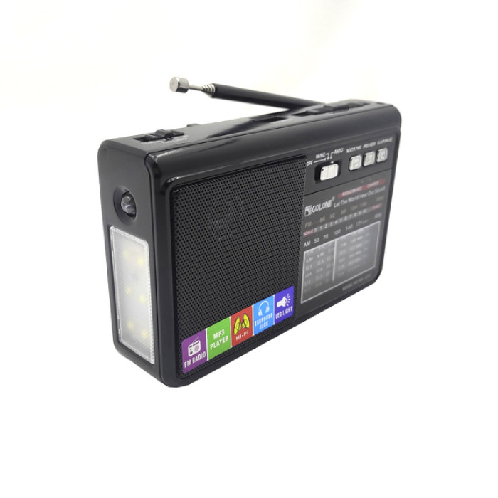 Радиоприемник GOLON RX1313, LED, 3W, AM/FM