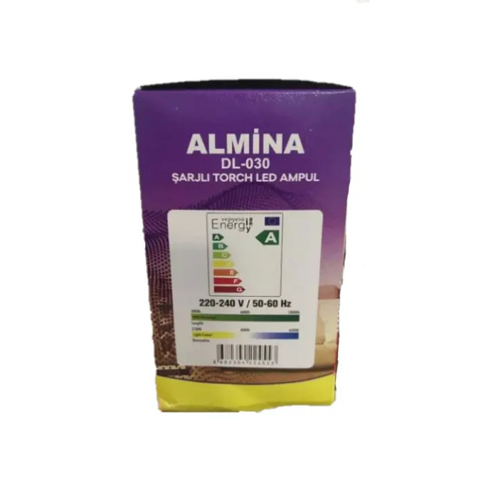 Аварийная аккумуляторная лампочка Almina DL-030 LED 30 Вт