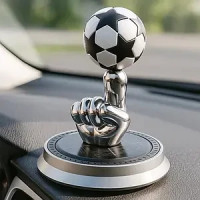 Автомобільний ароматизатор на сонячній батареї Футбольний м'яч колір рандом