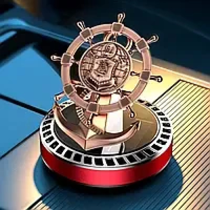 Автомобільний ароматизатор на сонячній батареї Штурвал колір рандом