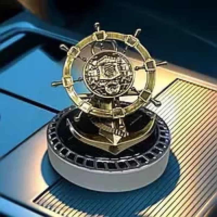 Автомобільний ароматизатор на сонячній батареї Штурвал колір рандом
