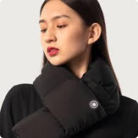 Шарф intelligent heating scarf з підігрівом фіолетовий, чорний
