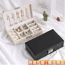 Шкатулка для хранения украшений 1019 розовый, черный, белый