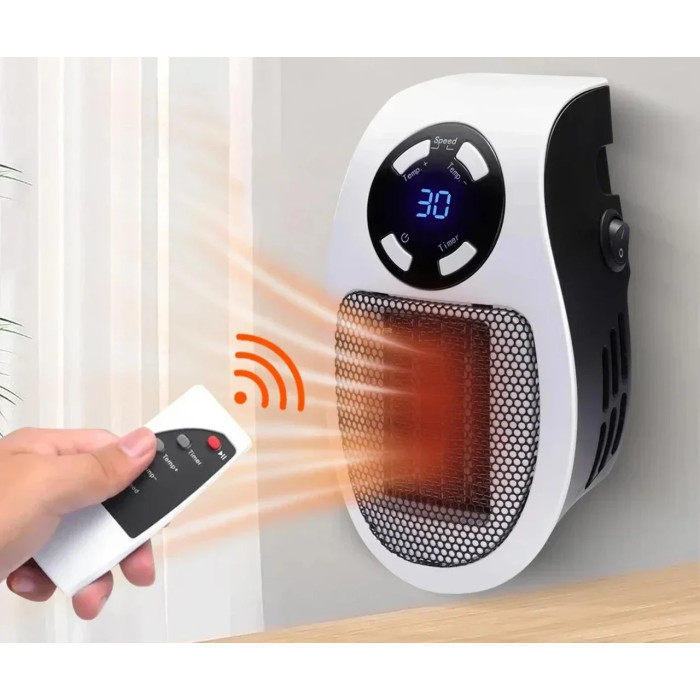 Портативный обогреватель 500W, Portable Heater с пультом и дисплеем