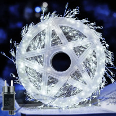 Xmas Гірлянда мішура білий 220В пульт ДК 8 режимів 30m 900L