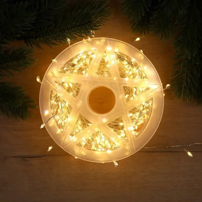 Xmas Гірлянда тепла білий пульт ДК 30m