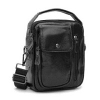 Mужская кожаная сумка Black