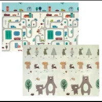 Детский развивающий двусторонний термо коврик, Размер 180*200*1.0