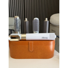 Професійний Lux Стайлер для волосся 5в1 Глянсовий Білий у шкіряному кейсі