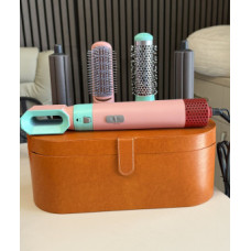 Професійний Lux Стайлер для волосся 5в1 Матовий Кольоровий у шкіряному кейсі