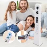 Детский ростомер электронный розовый, белый