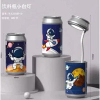 Маленькая настольная лампа в форме бутылки астронавта с подставкой для ручек